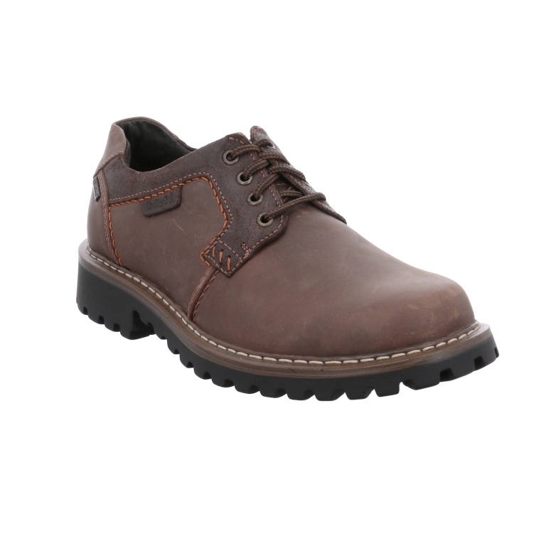 Josef Seibel Chance 08 Brown Tex lace shoe  Sizes - Sold Out.   Price - £