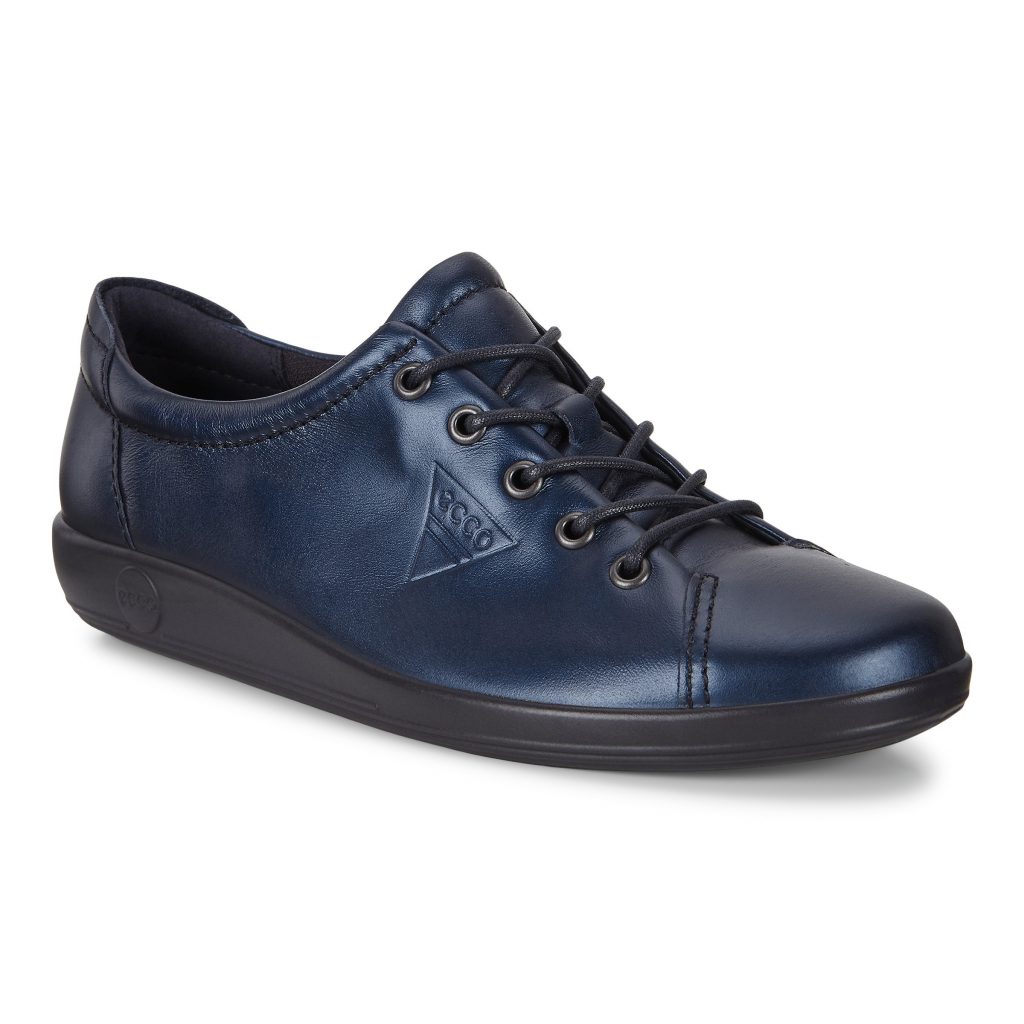 Ecco 206503 Soft 2 Marine metallic lace shoe   Sizes -  38 only.    Price - £85
