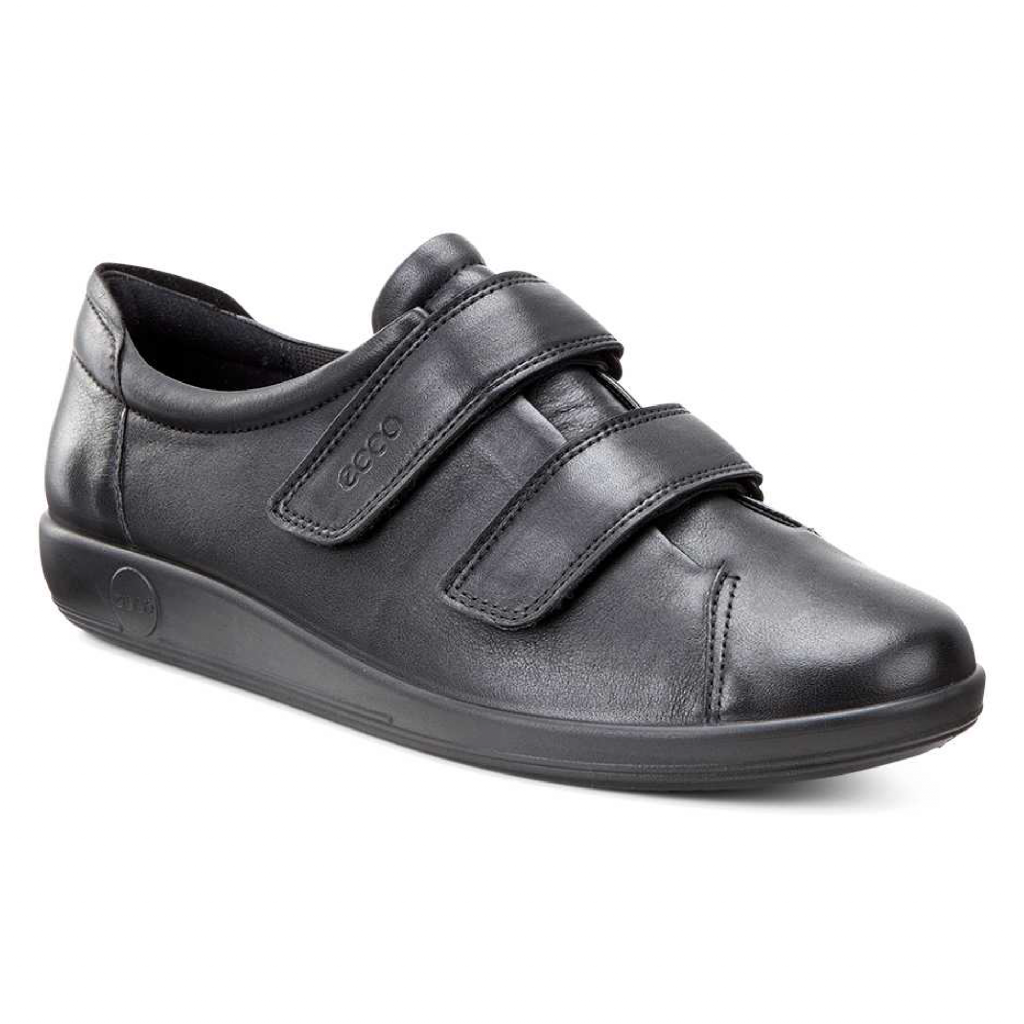 Ecco 206513 Soft 2 Black Velcro Shoe Sizes - 37 to 42 Price - £99