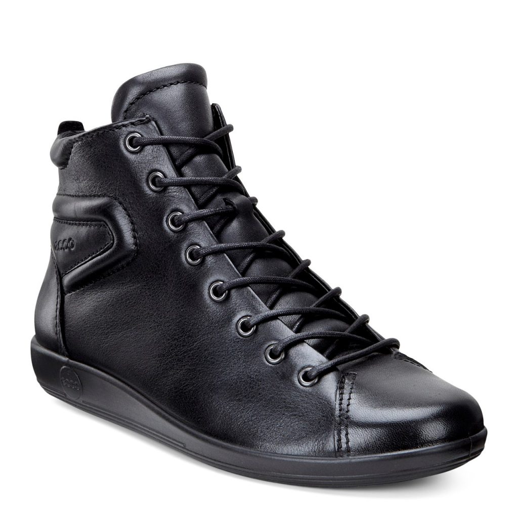 Ecco 206523 Soft 2 Black Lace Boot   Sizes - Sold Out.   Price - £100