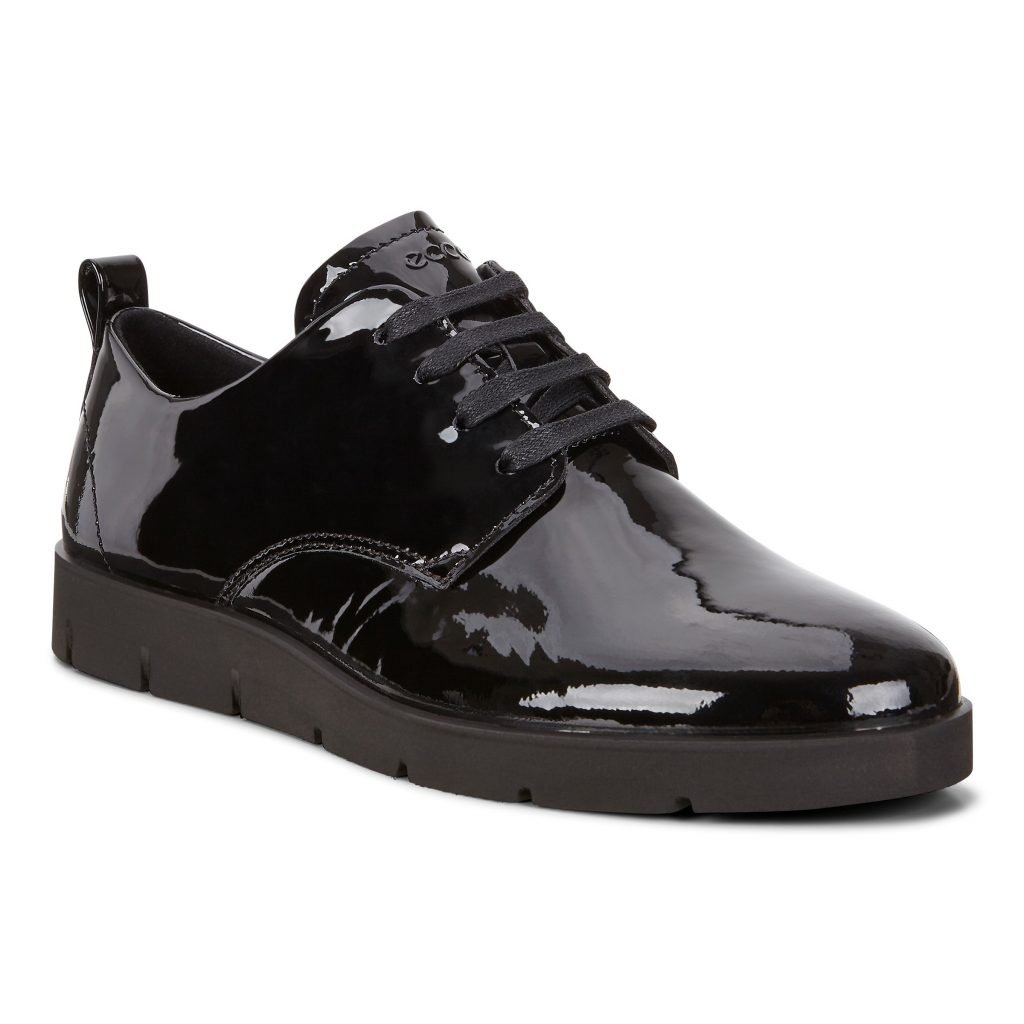 Ecco 282043 Bella Black patent Lace Shoe  Sizes - 38 only.  Price - £95 NOW £69