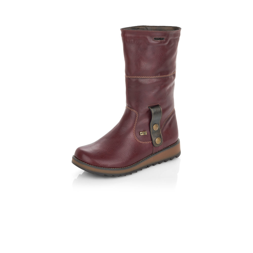 Remonte D8874-35 Red Tex zip boot (Unfolded)  Sizes - 42 only.   Price - £77 Now £59 