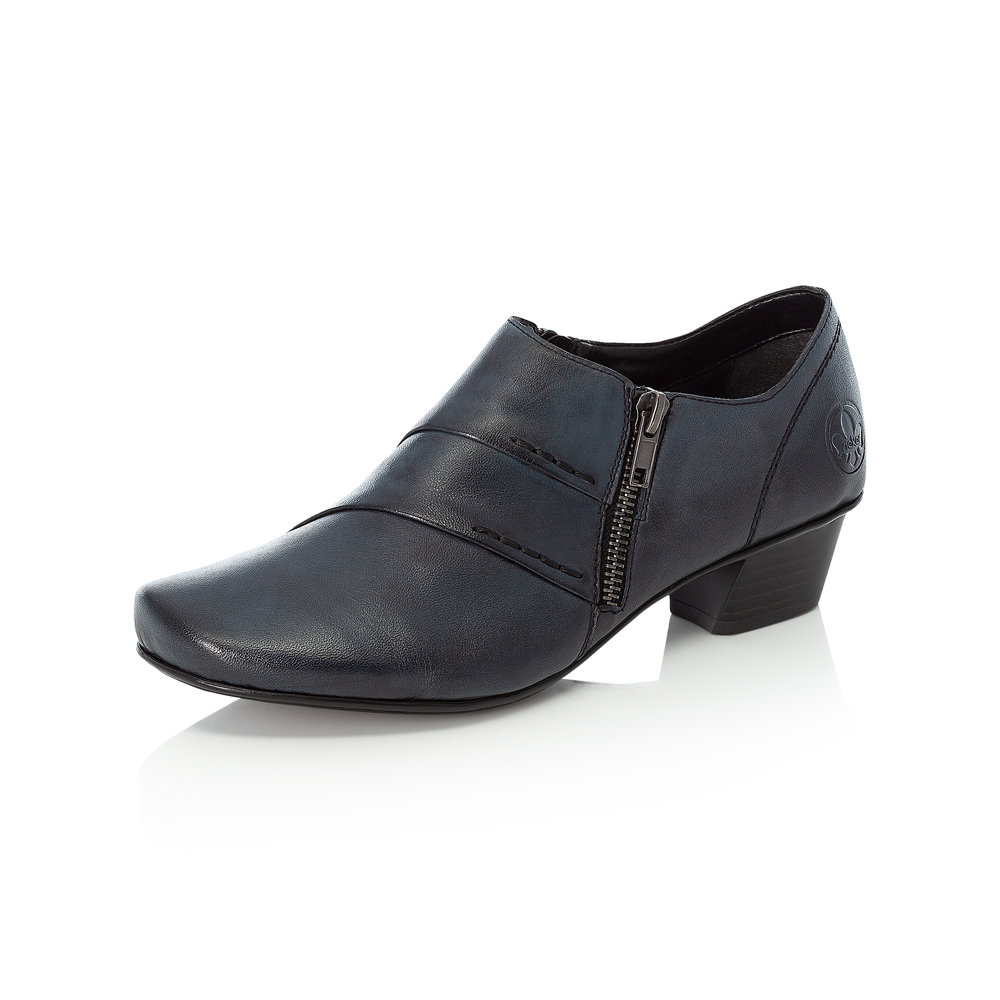 Rieker 53870-14 Blue zip shoe   Sizes - 37 to 41   Price - £65