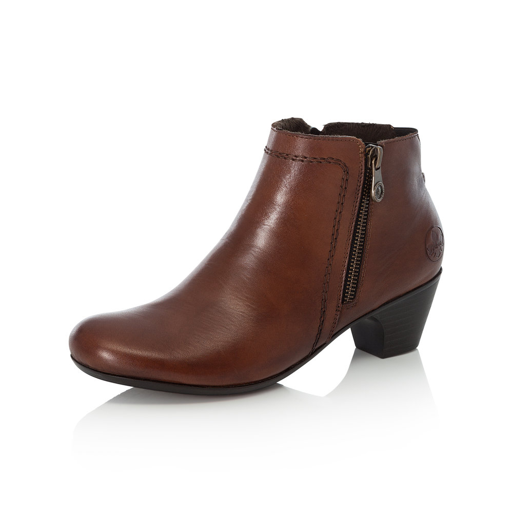 Rieker 70551-24 Tan twin zip boot   Sizes - 37 to 41.   Price - £75 Now £59 
