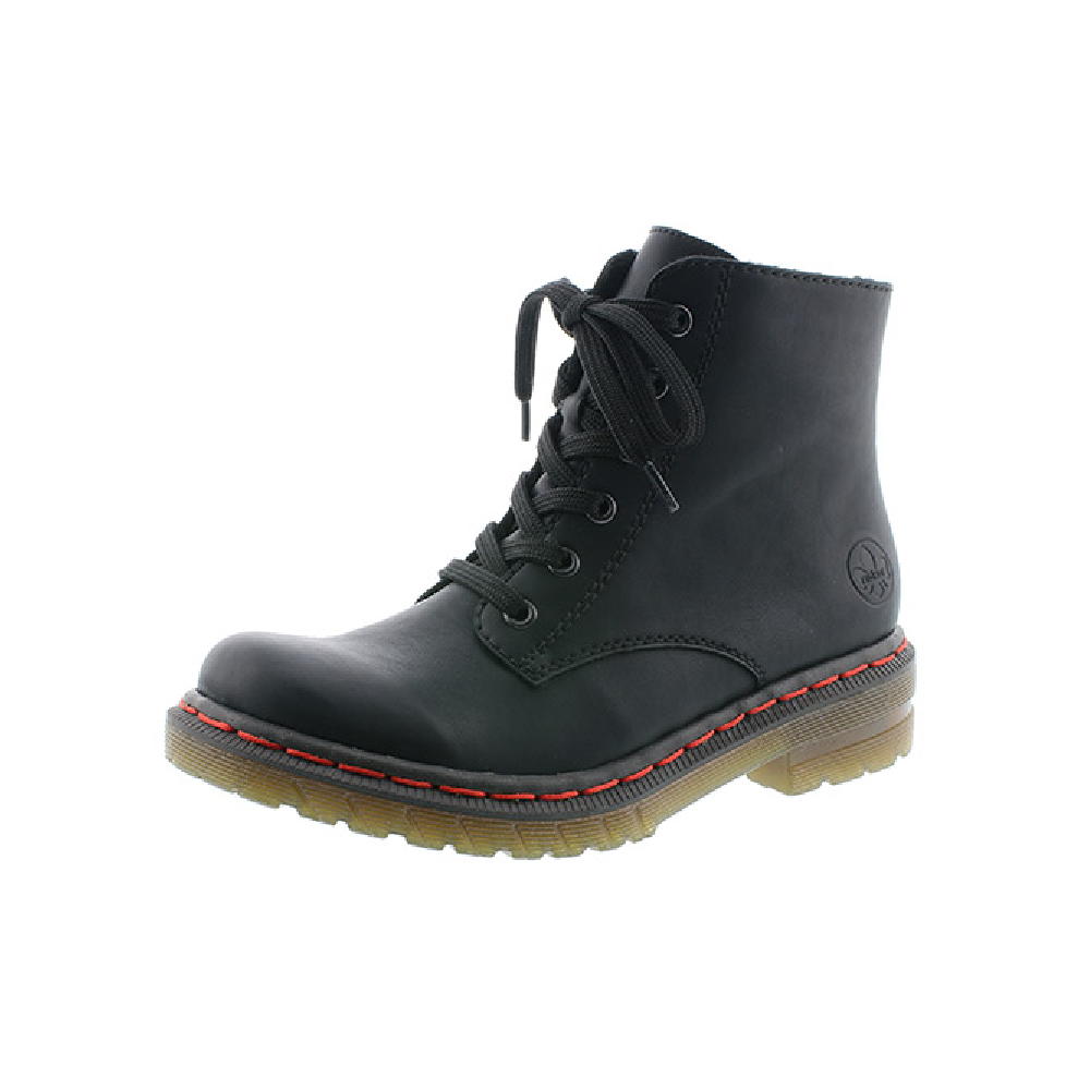 Rieker 76240-00 Black zip/lace boot  Sizes - Sold out.   Price - £65