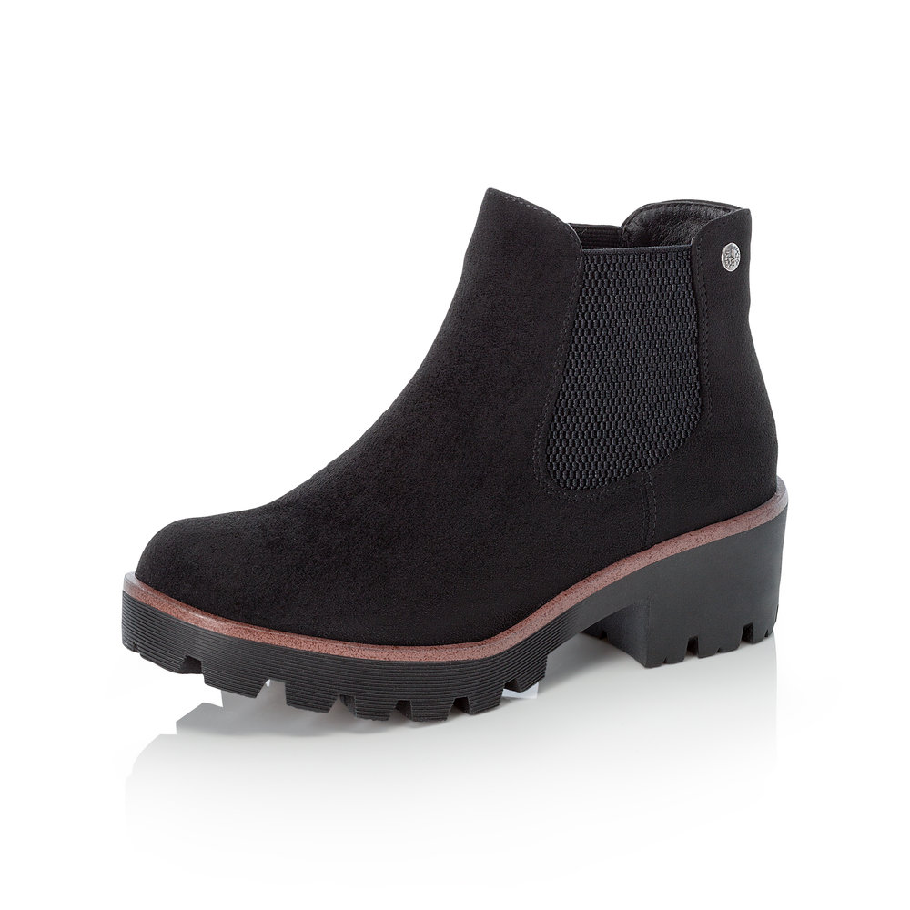Rieker 99284-00 Black slip-on boot   Sizes - Sold Out.   Price - £59