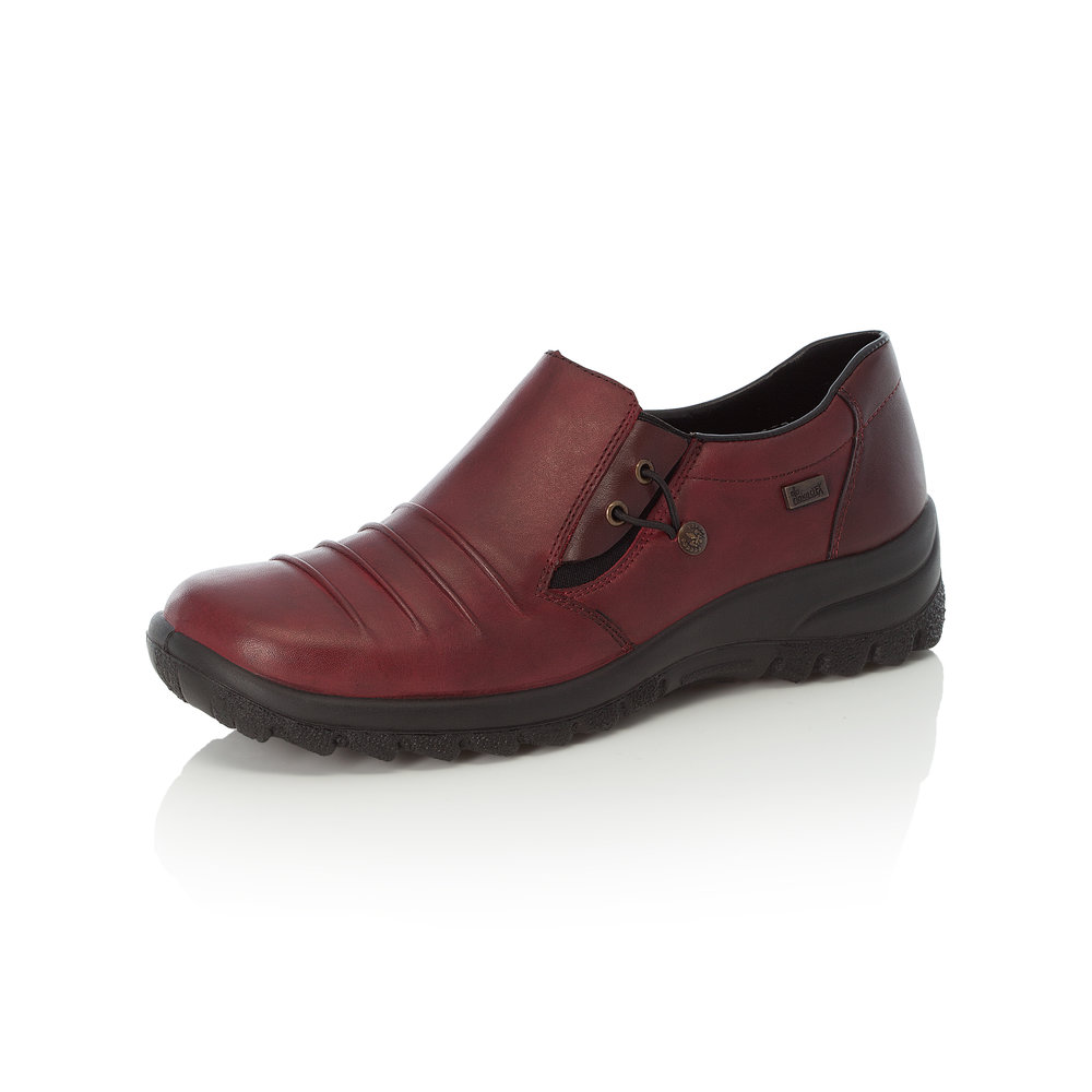 Rieker L7154-30 Dark red Tex slip-on shoe    Size - 41 only    Price - £65
