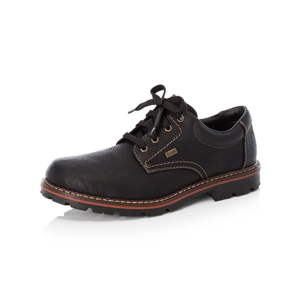 Rieker Mens 17710-00 Black Tex lace shoe   Sizes -  Sold Out.   Price - £77 