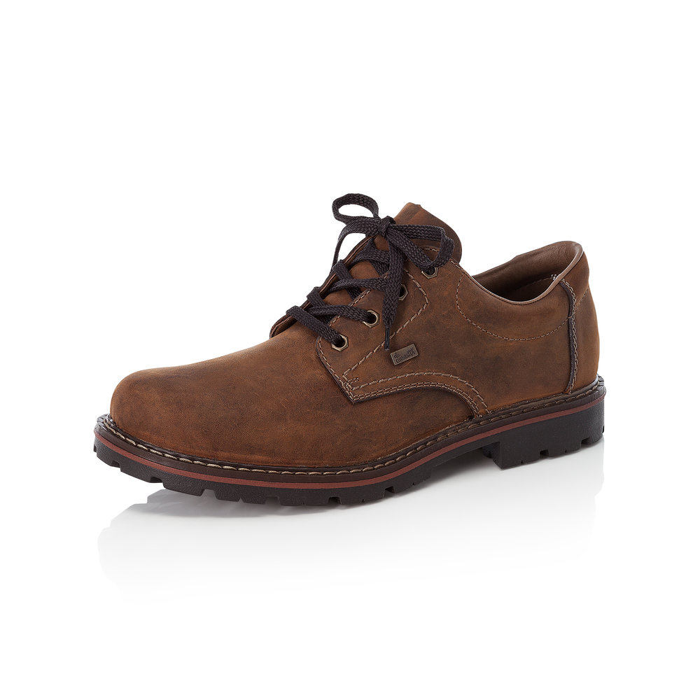 Rieker Mens 17710-26 Brown Tex lace shoe   Sizes - 41 to 46   Price - £77 