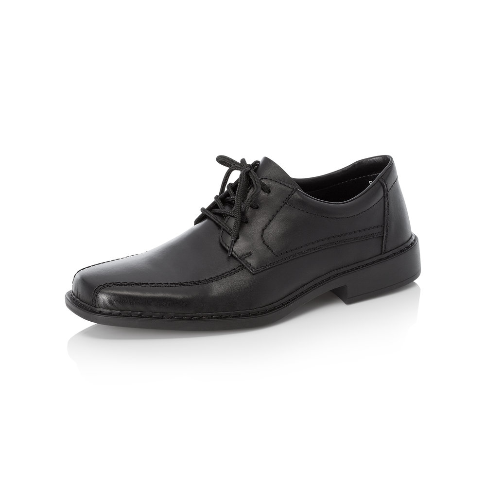 Rieker Mens B0812-01 Black lace shoe   Sizes - 42 to 46   Price - £65