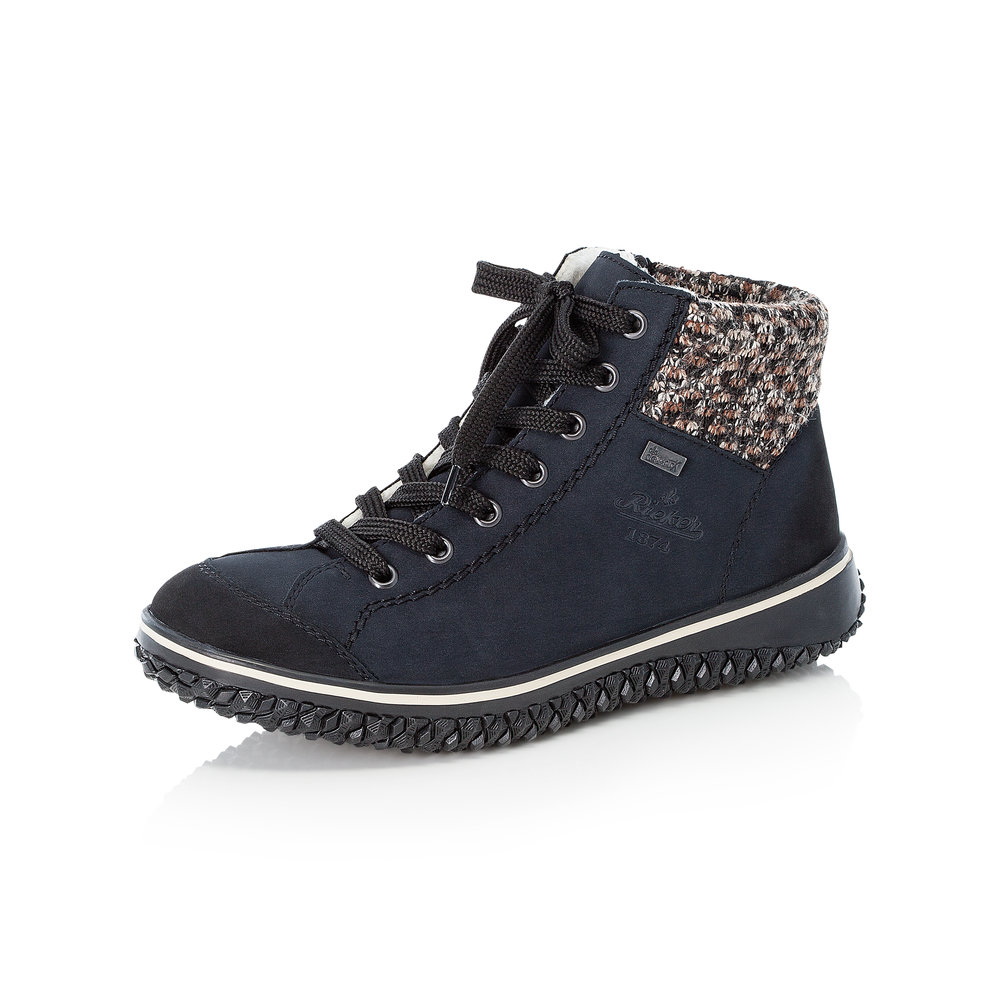 Rieker Z4243-14 Navy Tex zip/lace boot   Size - Sold Out.   Price - £65 