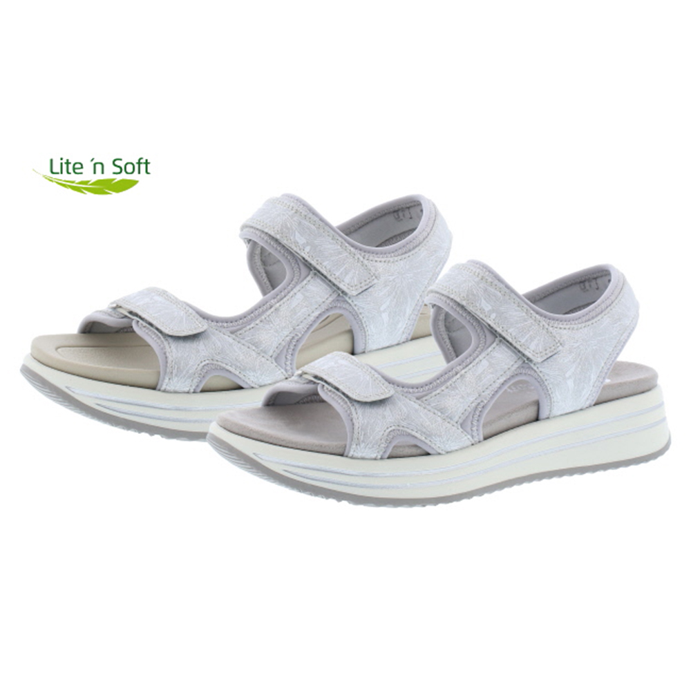 Remonte R2957-40 white grey twin strap sandal   Sizes - 37 only.   Price - £67 NOW £39 