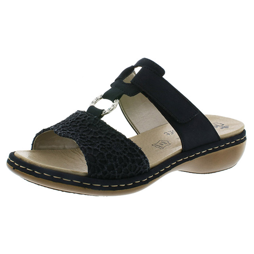 Rieker 65943-15 navy twin strap mule Sizes - 36 to 40 Price - £57 
