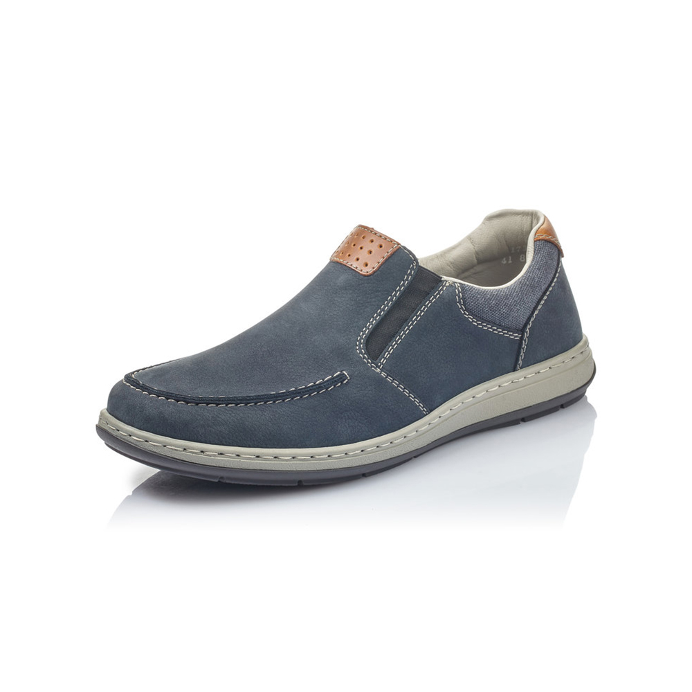 Rieker Mens 17360-15 Navy slip on shoe   Sizes - Sold Out.  Price - £67 