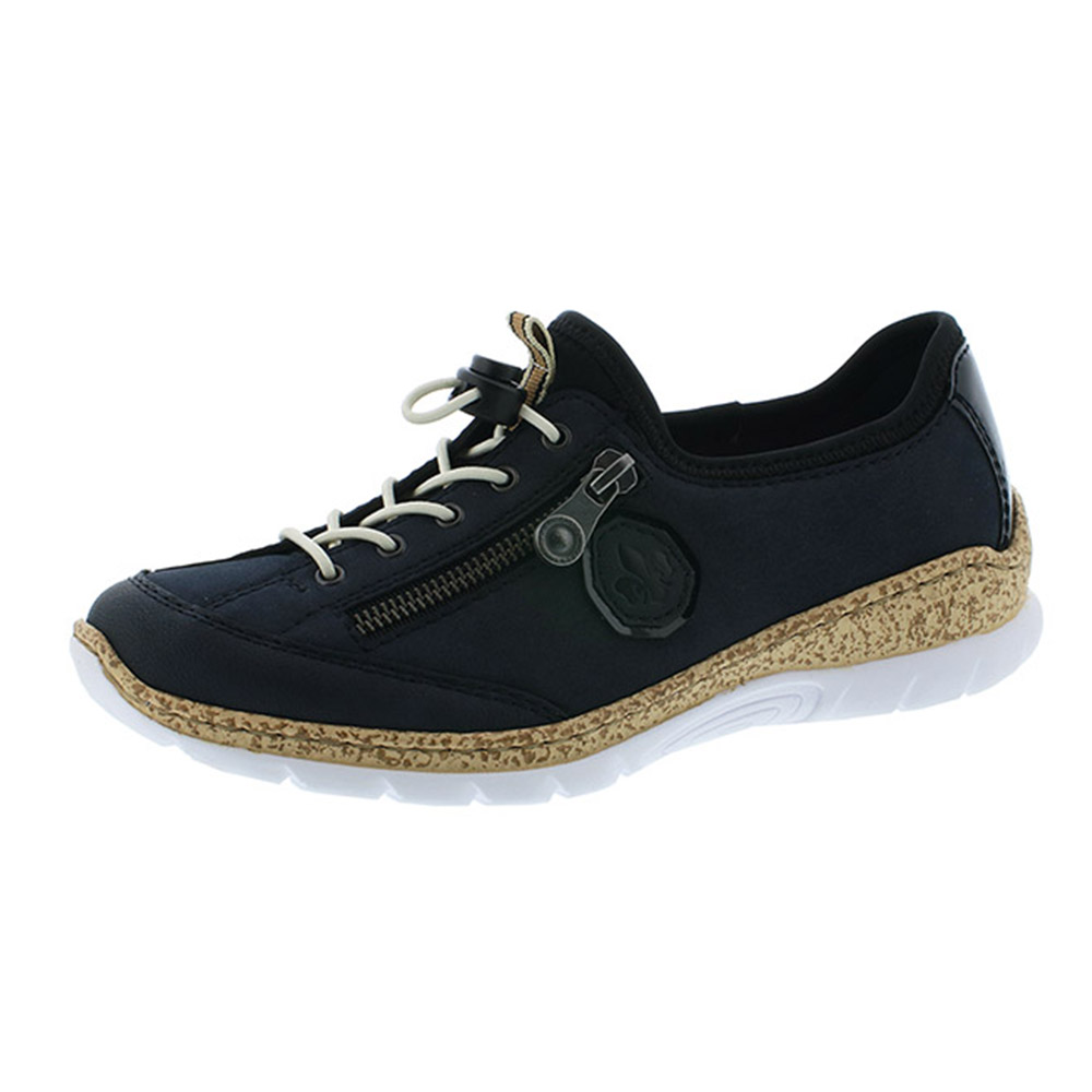 Rieker N4263-14 navy elastic shoe Sizes - 37 to 42 Price - £59 
