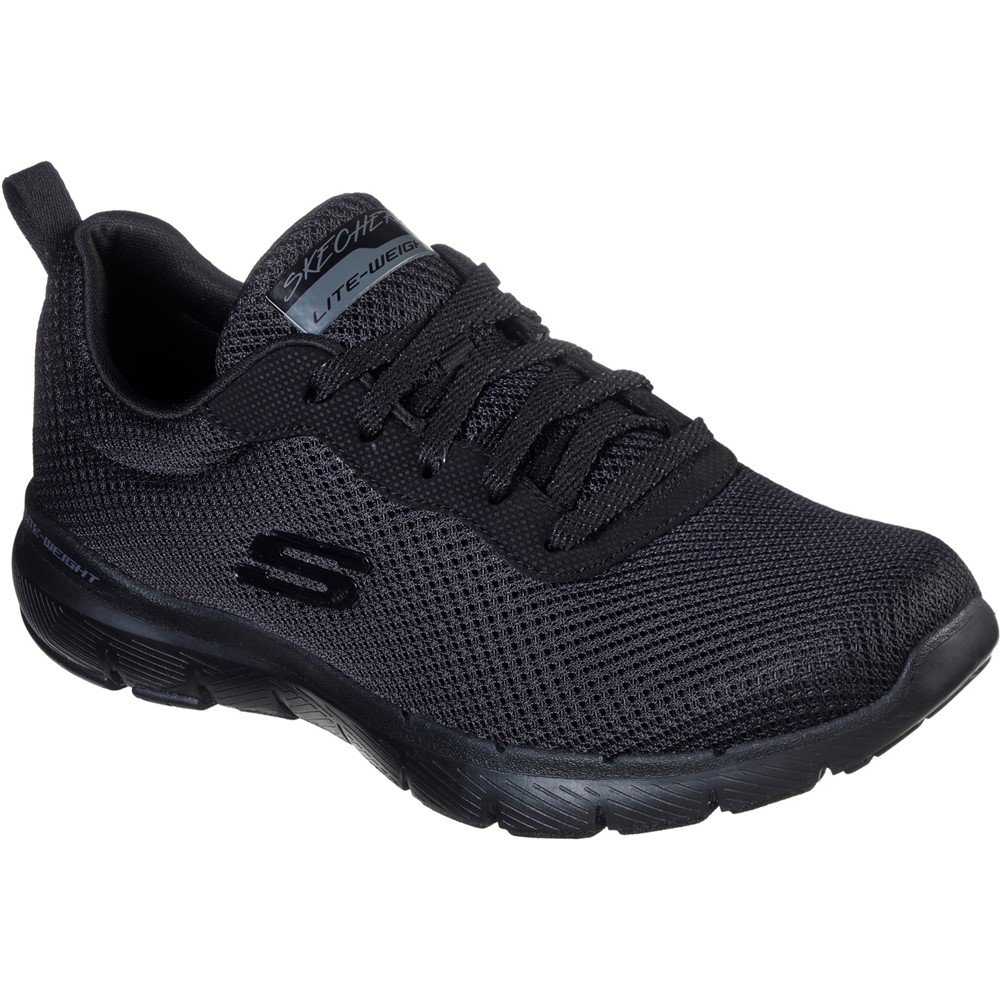 Skechers 13070 Flex Appeal 3 All Black Lace Sizes - 7 only.  Price - £59