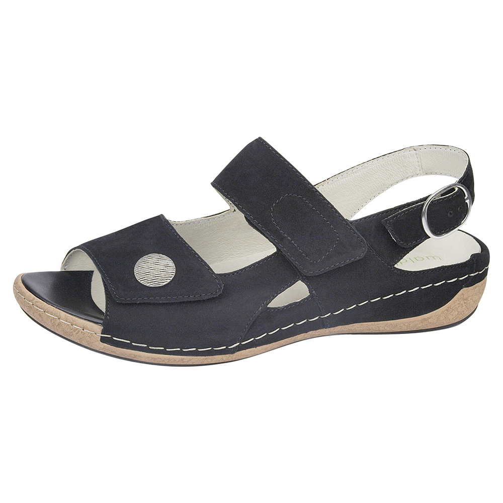 Waldlaufer 342002 Heliett black twin stap sandal Sizes - Sold Out  Price - £75