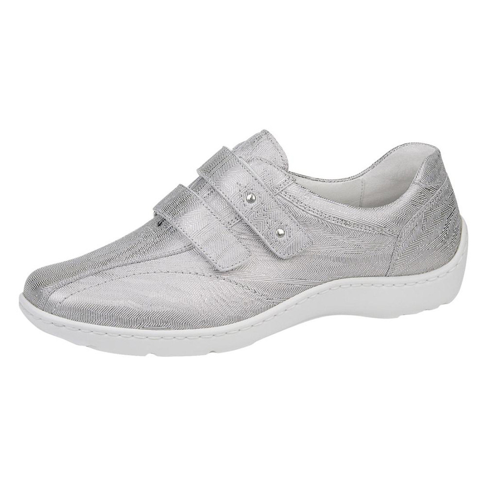 Waldlaufer 496301 Henni light silver twin strap shoe Size - 6.5 and 7 only.  Price - £79 NOW £69