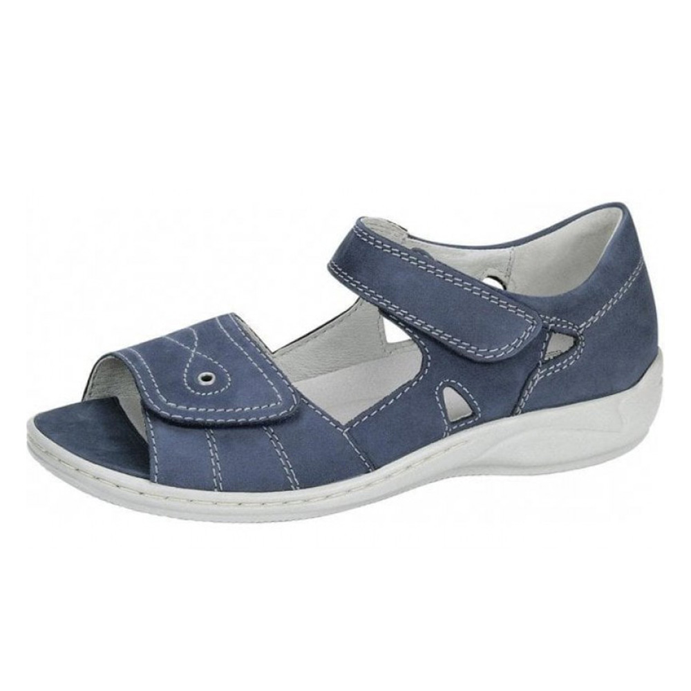 Waldlaufer 582028 Hilena Jeans blue twin strap sandal Size -Sold Out.  Price - £79