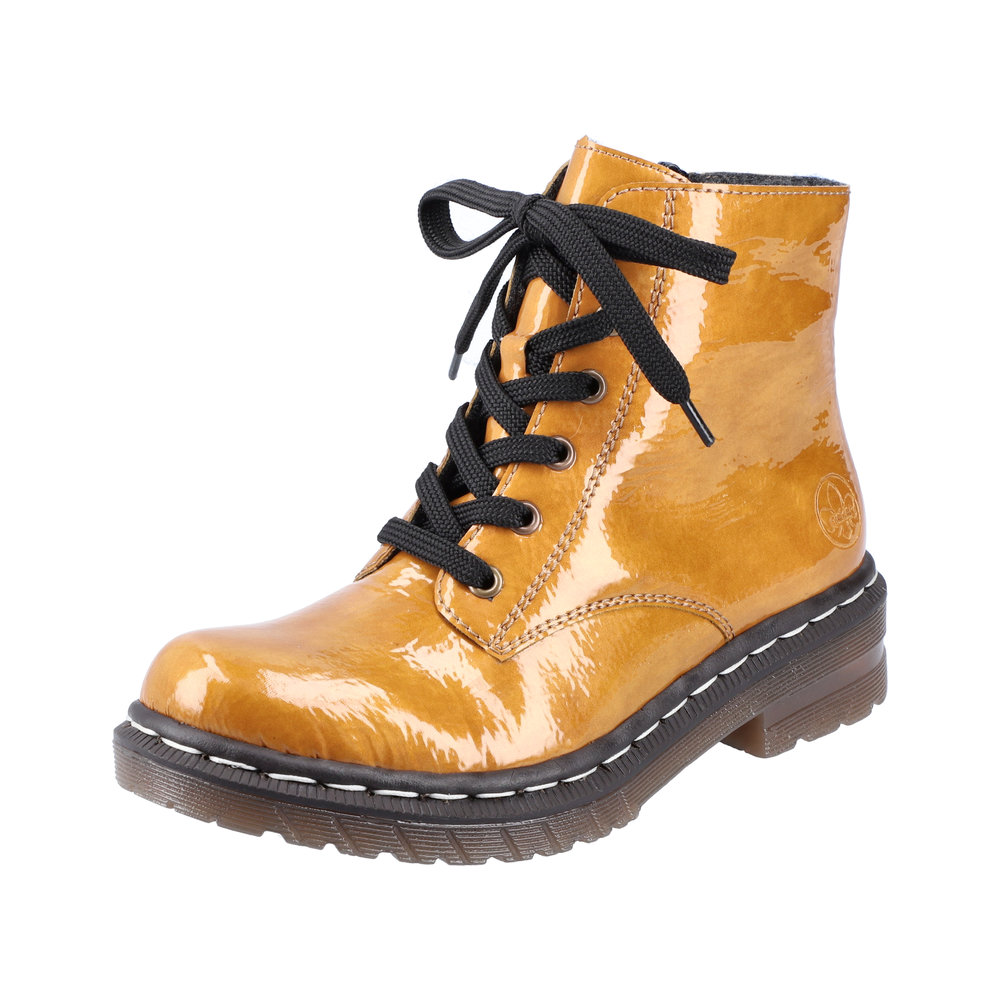 Rieker 76240-68 Amber patent boot Sizes -Sold Out.  Price - £65 