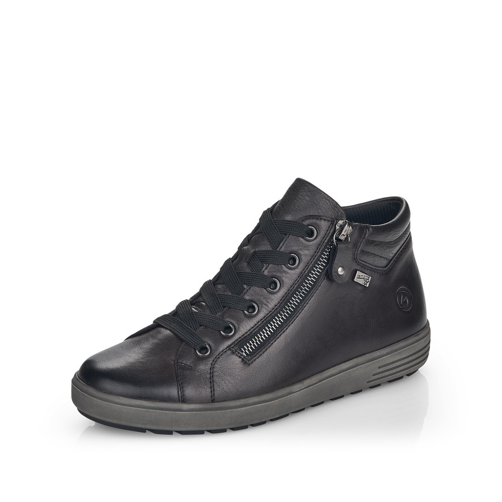 Remonte D4471-45 Carbon Leather Tex zip lace boot   Sizes - 37 and 40 only.   Price - £79 Now  £69