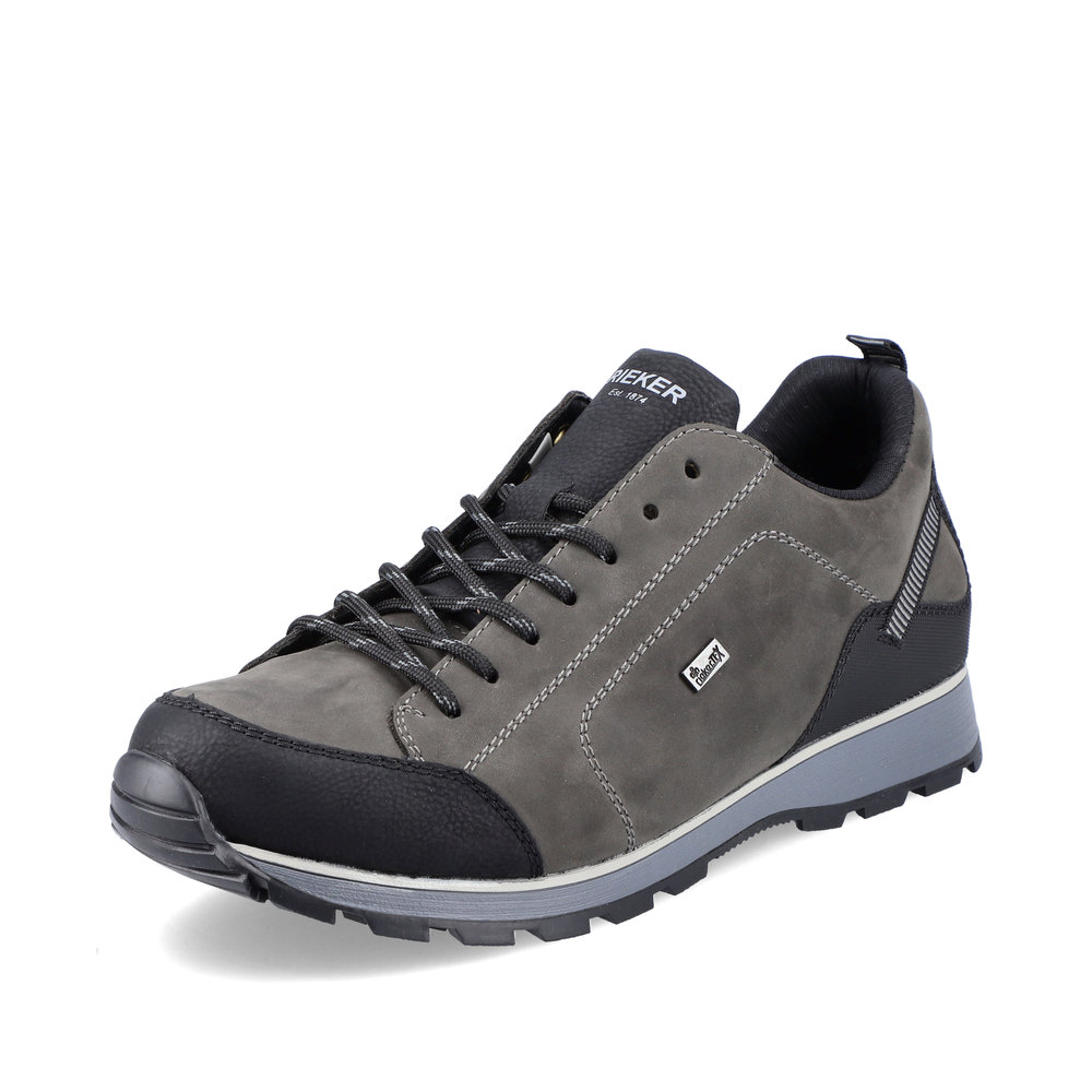 Rieker Mens B5721-01 Carbon black Tex lace shoe Sizes - 42 only.  Price - £79 NOW £69