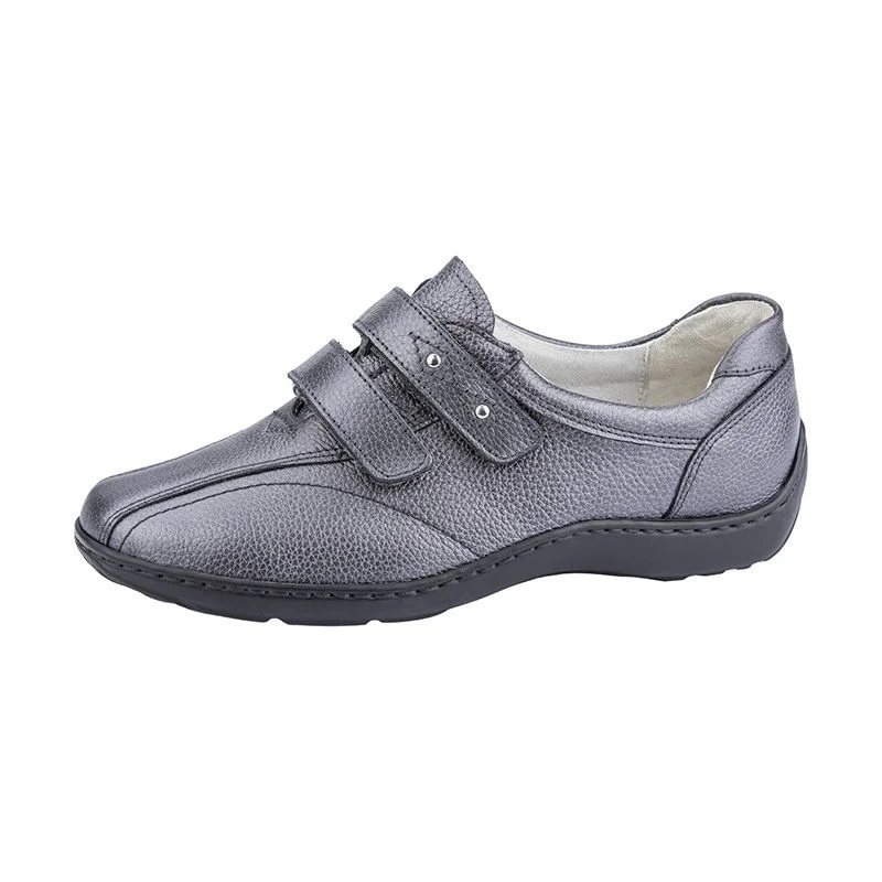 Waldlaufer 496301 Henni Anthracite strap shoe Sizes - 5 to 7 Price - £79