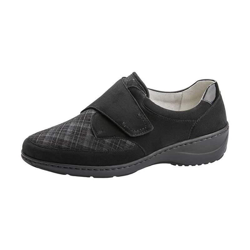 Waldlaufer 607K31 Kya Black stretch velcro shoe Sizes - 4.5 to 7 Price - £79