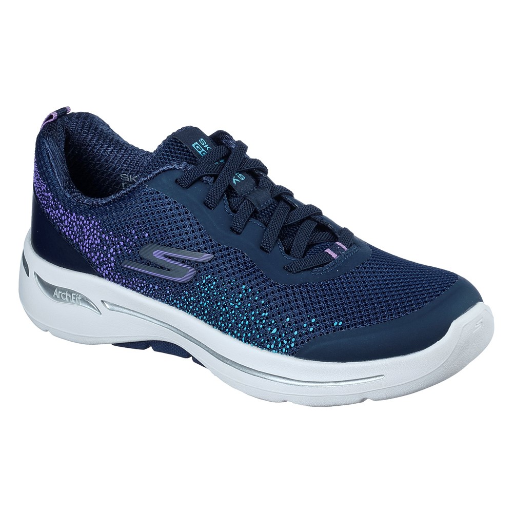 Skechers 124486 Go Walk Arch Fit Navy Lavender Sizes - 5 to 8 Price - £79