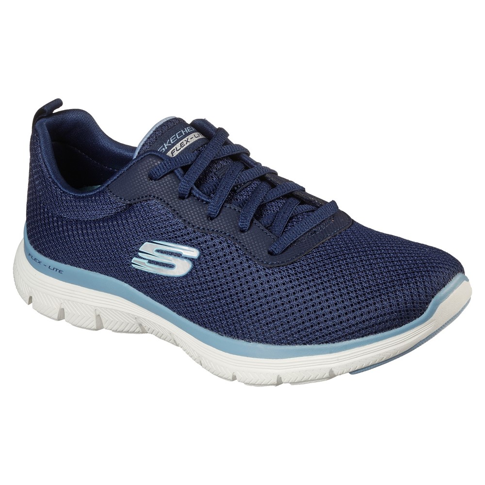 Skechers 149303 Flex Appeal 4 Navy Blue lace Sizes - 4 to 8.  Price - £65