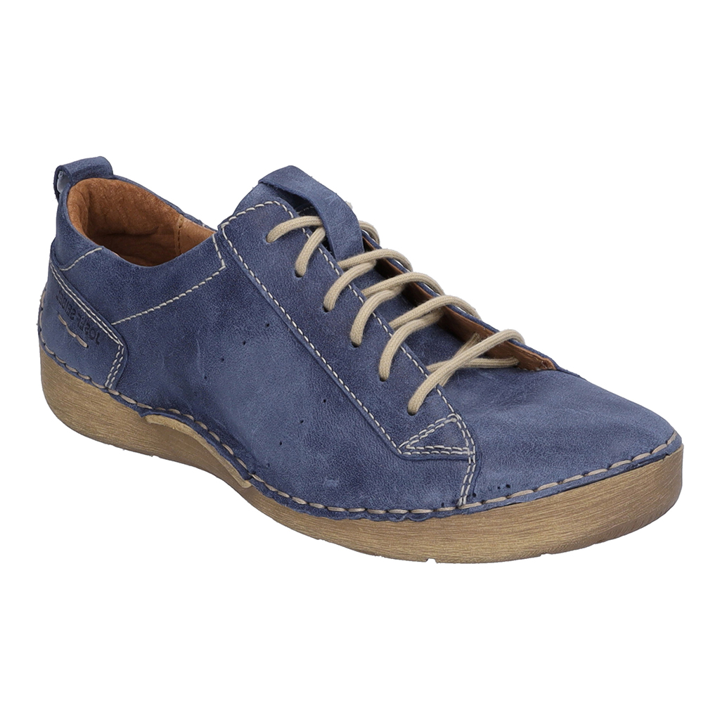 Josef Seibel Fergey 56 Denim blue lace shoe   Sizes - 38 to 42. Price - £89 NOW £69