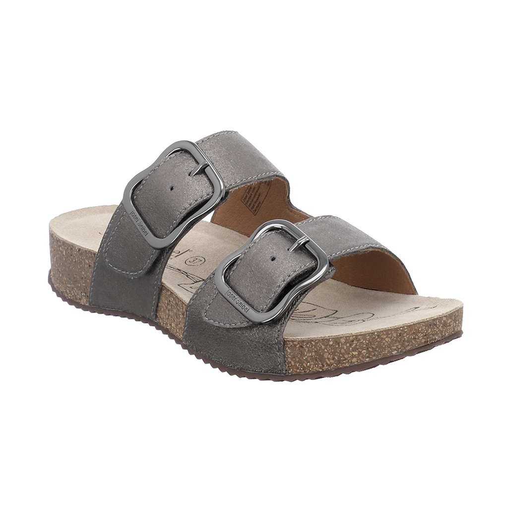 Josef Seibel Tonga 64 Anthracite twin strap mule Sizes - 39 and 41 only. Price - £79 NOW £69