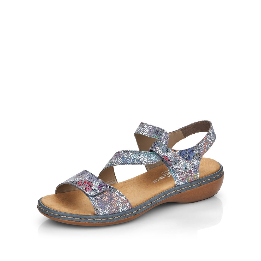 Rieker 659C7-90 Blue multi sandal Sizes - Sold Out. Price - £57