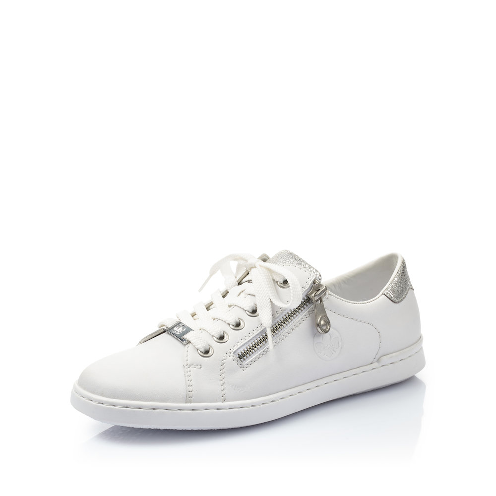 Rieker L2721-80 White zip lace shoe Sizes - Sold Out. Price - £59