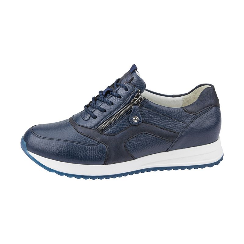 Waldlaufer 752002 H-Vicky Navy zip lace shoe Sizes - 4.5 to 7. Price - £85