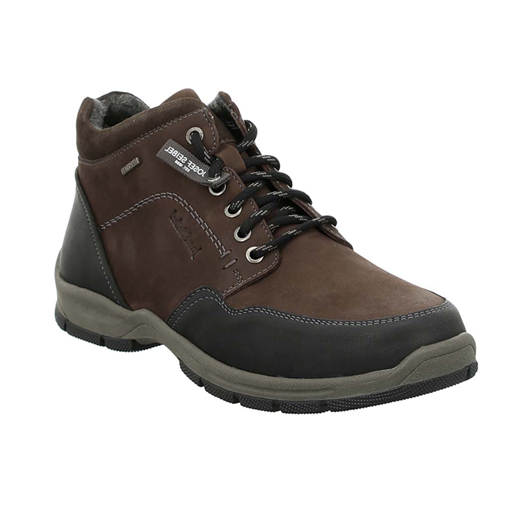 Josef Seibel Mens Lenny 52 BrownTex zip lace boot Sizes - 42, 43 and 44. Price - £99 NOW £75