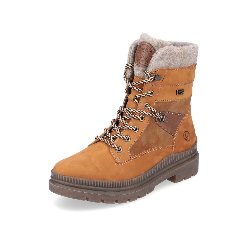 Remonte D0C77-22 Tan Tex lace boot Sizes - 38 to 41. Price - £95 NOW £69