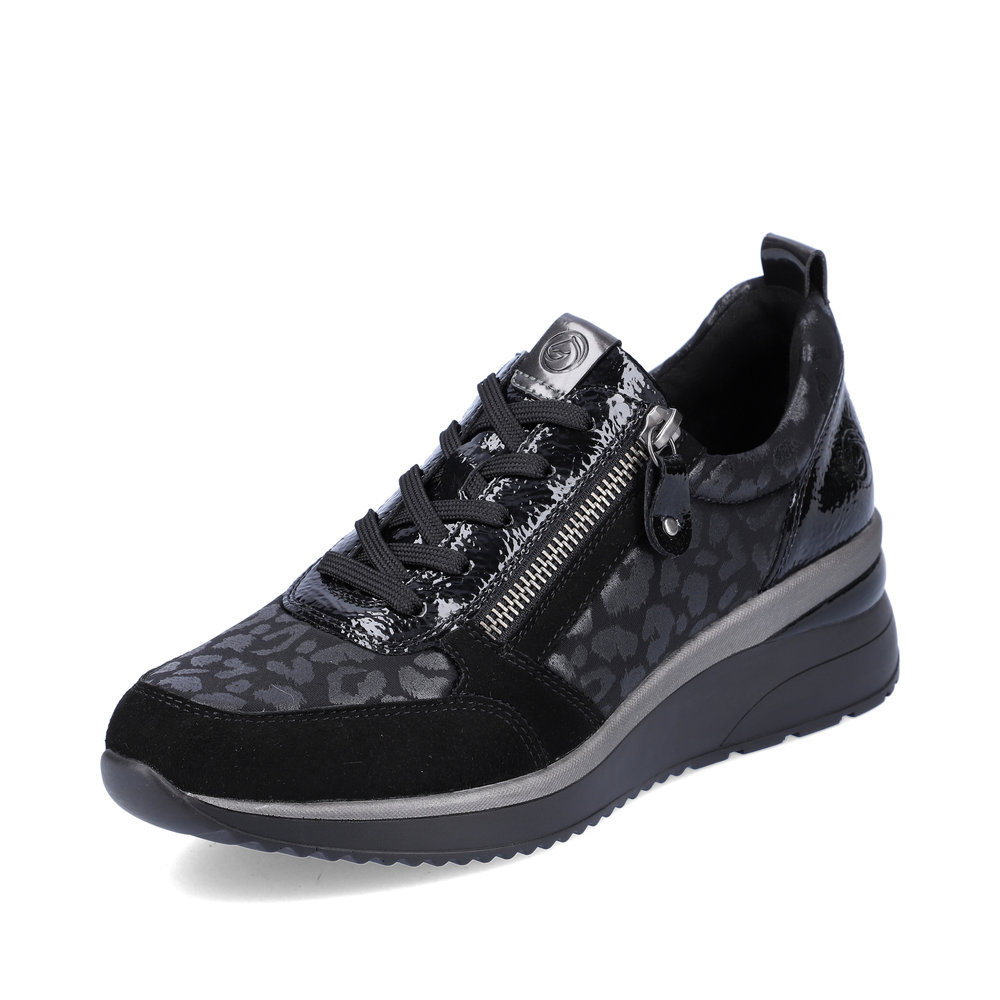 Remonte D2401-03 Black multi zip lace shoe Sizes - 40 Only. Price - £72 NOW £59