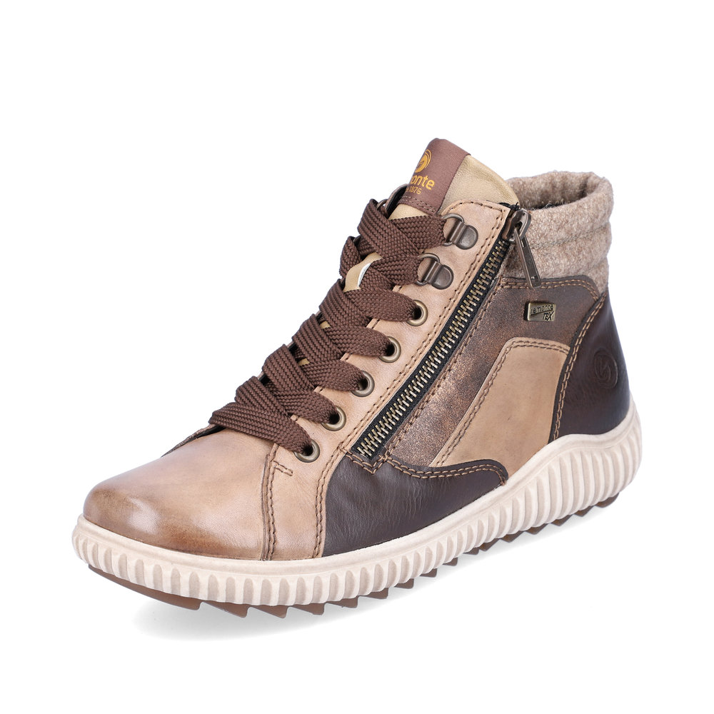 Remonte R8271-20 Brown multi zip lace boot Sizes - 37 to 41. Price - £85 NOW £59