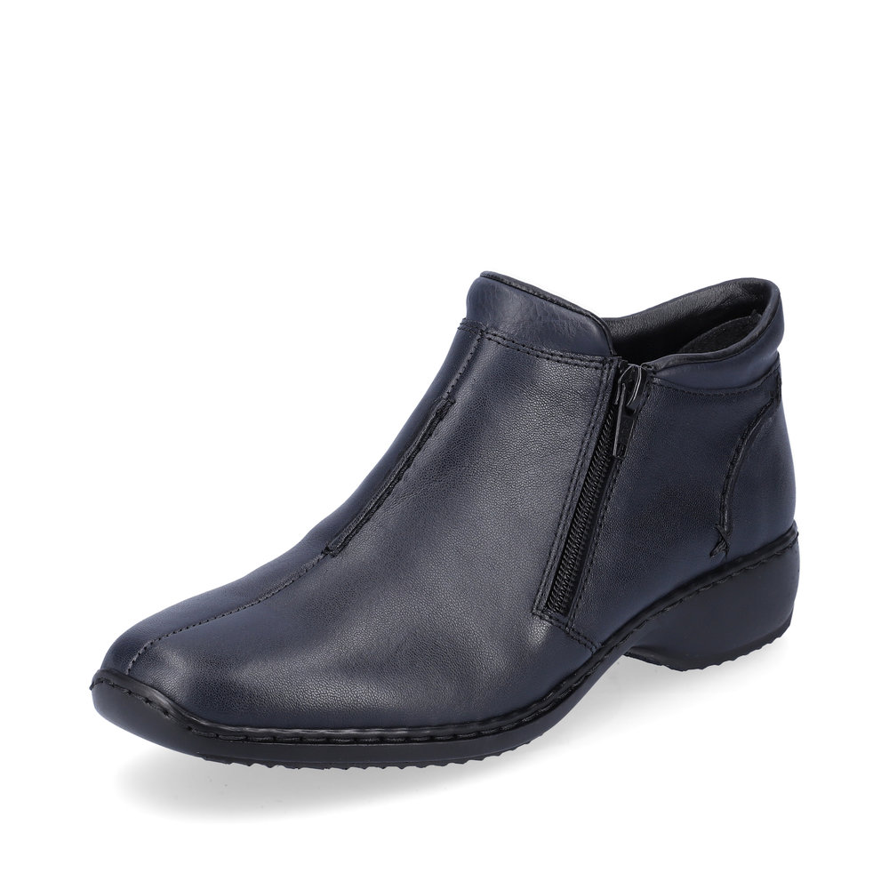 Rieker L3882-15 Navy twin zip boot Sizes - 38 and 41. Price - £65 NOW £55