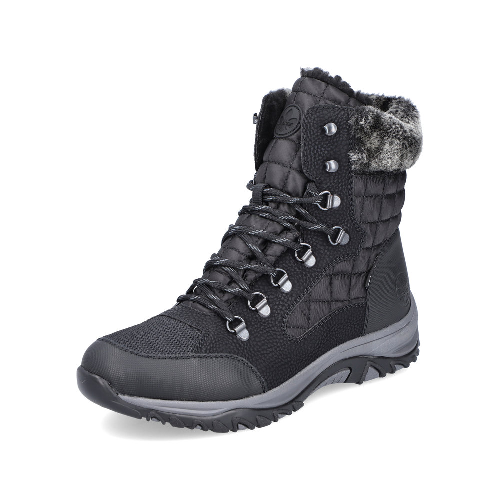 Rieker M9644-00 Black multi Tex lace boot Sizes - 37 to 39. Price - £77 NOW £55
