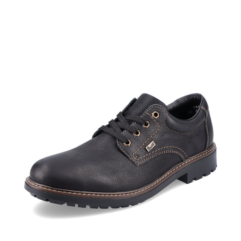 Rieker Mens B4610-00 Black Tex lace shoe Sizes - 41 to 46. Price - £79 