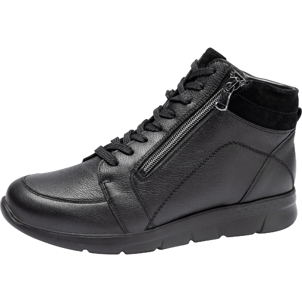 Waldlaufer 661803 K Jenny Black leather zip/ lace boot   Sizes - 5 to 8. Price - £115 