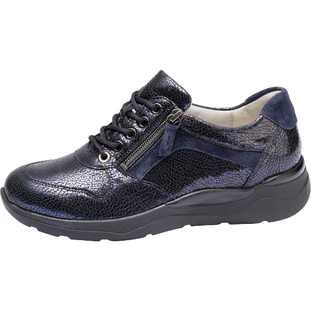 Waldlaufer 748004 H Gabriele navy patent zip lace Sizes - 4.5 to 6.5. Price - £99 NOW £89