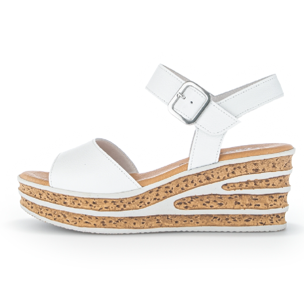 Gabor 24.651.21 Twirl white wedge sandal Sizes - 4.5, 5.5, 6.5 and 7. Price - £85 NOW £65