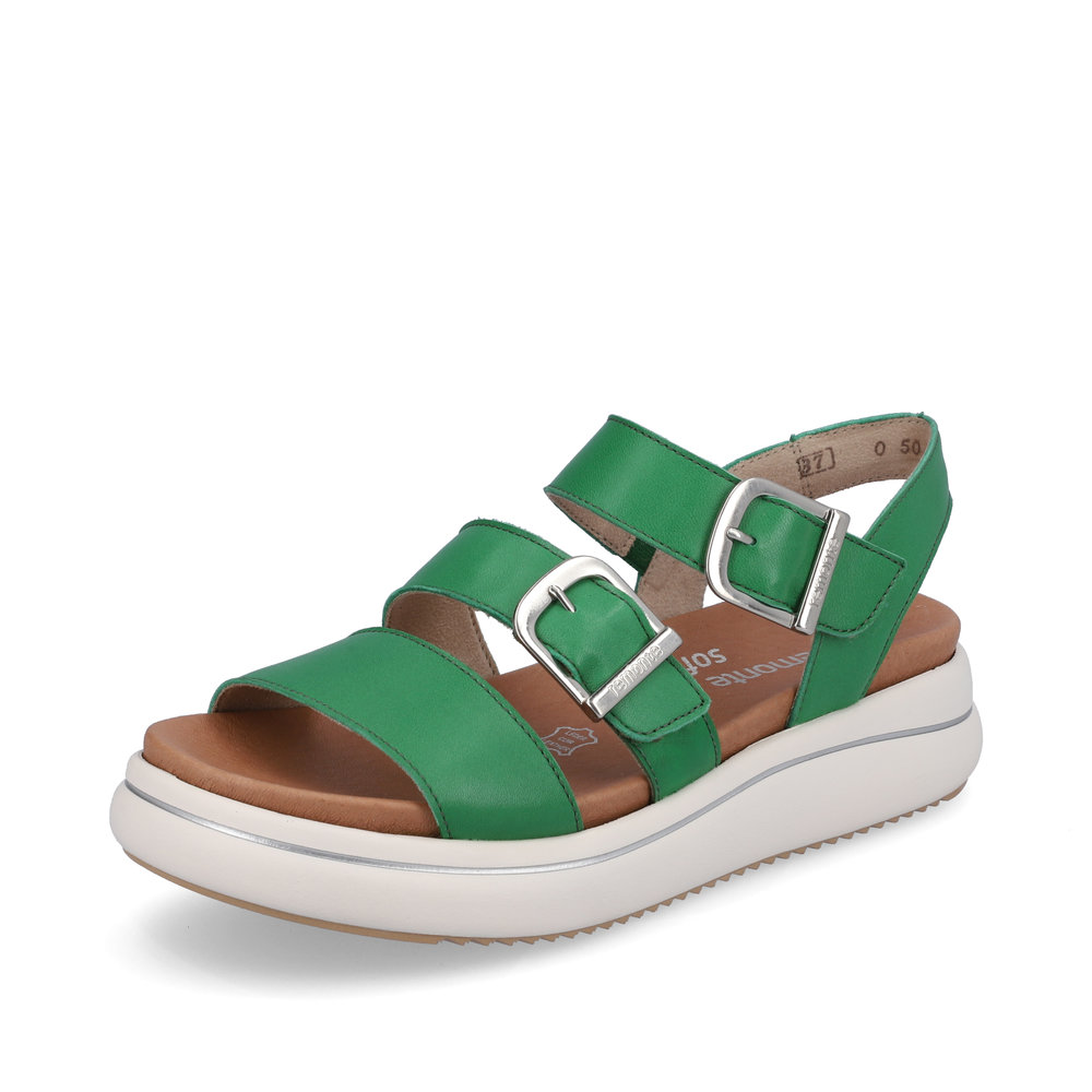 Remonte D0L50-52 green buckle sandal Sizes - 37, 38 and 39. Price - £75 NOW £59