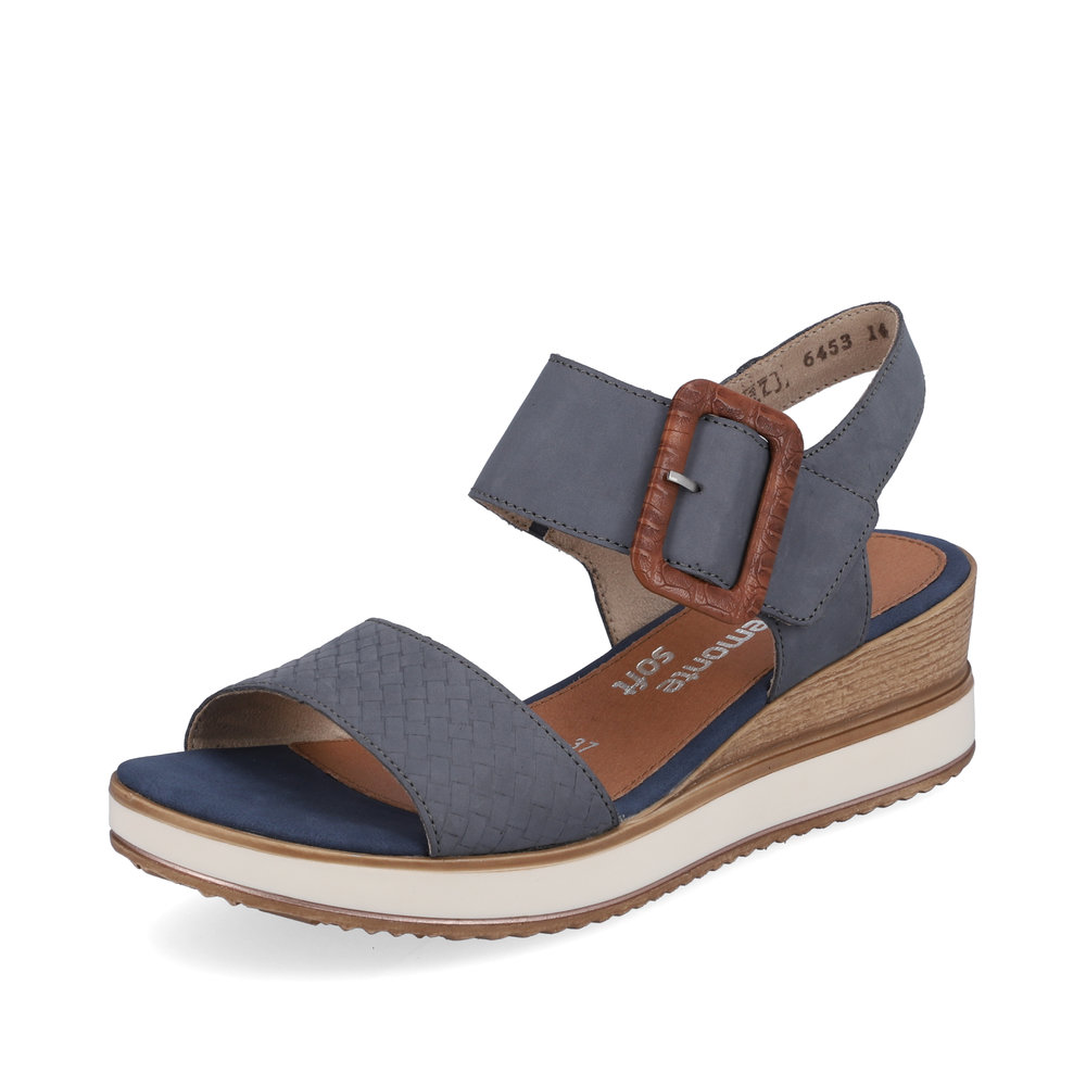 Remonte D6453-14 Denim blue wedge sandal Sizes - 38, 39 and 40. Price - £72 NOW £59
