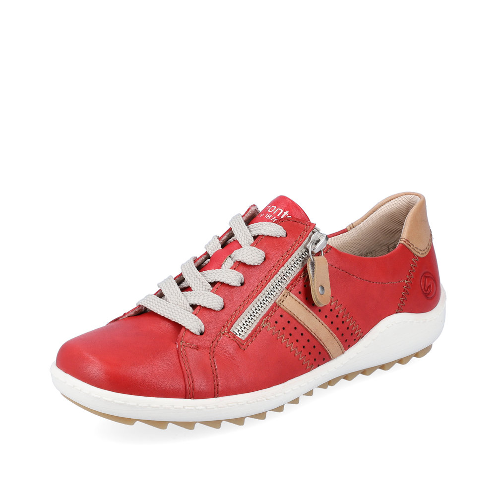 Remonte R1432-33 Red zip lace shoe Sizes - 39 Only. Price - £85 NOW £69