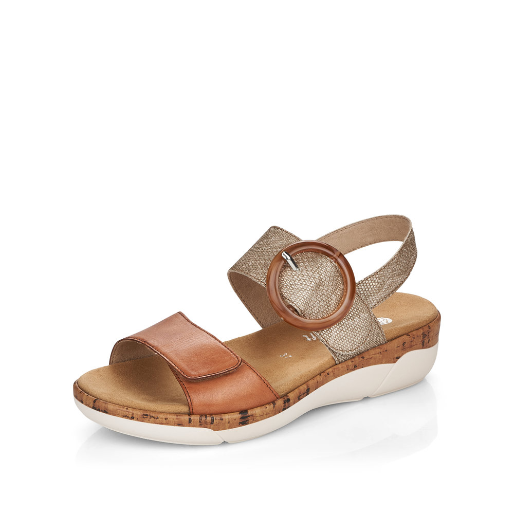 Remonte R6853-90 Tan multi sandal Sizes - Sold Out. Price - £69