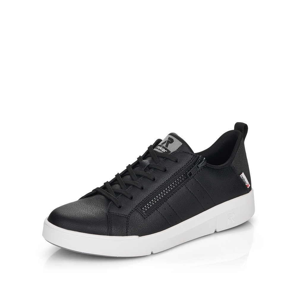 Rieker 41906-00 Black lace zip trainer Sizes -38, 39 and 40. Price - £79 NOW £65